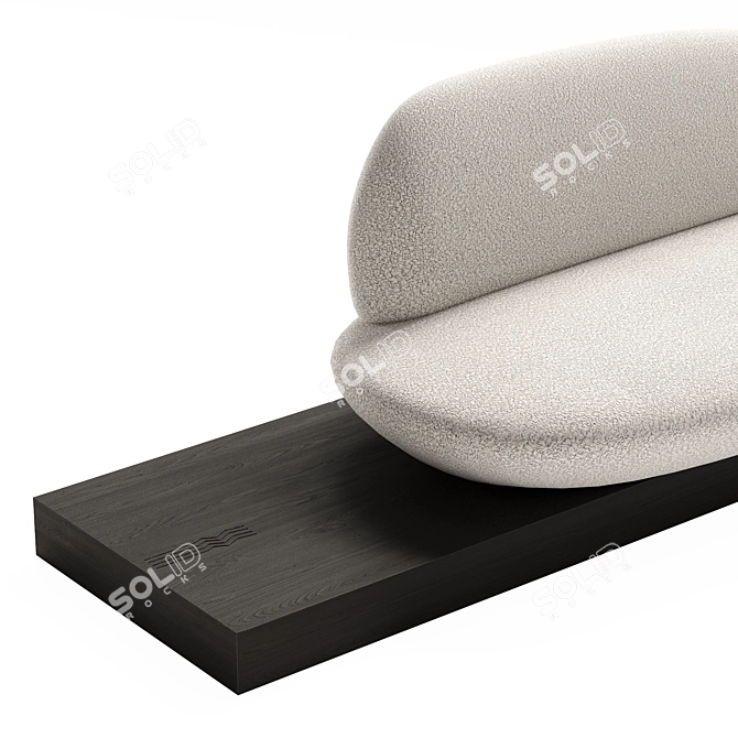 Modern Design Small Sofa Delatour 3D model image 3
