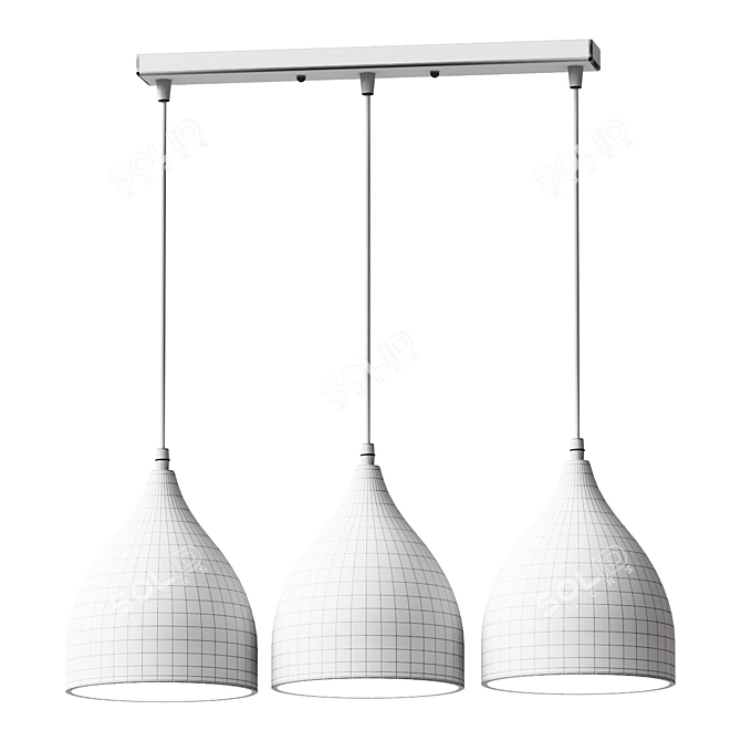 Elegant Hanging Pendant Light 3D model image 2