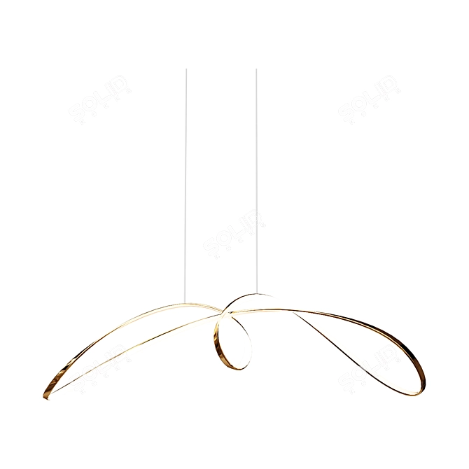 Contemporary Pendant Light Fixture 3D model image 1