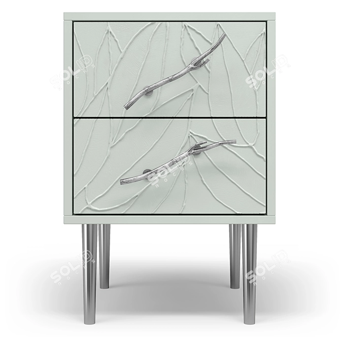 Art Kolor Leaves Style Cabinet 3D model image 2