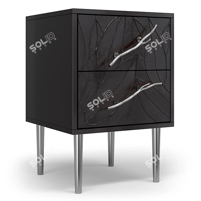 Art Kolor Leaves Style Cabinet 3D model image 3