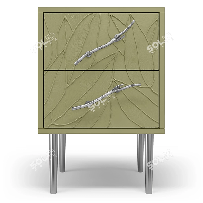 Art Kolor Leaves Style Cabinet 3D model image 4