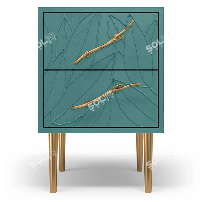 Art Kolor Leaves Style Cabinet 3D model image 5