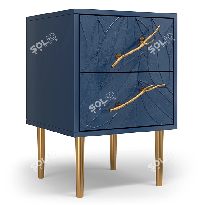 Art Kolor Leaves Style Cabinet 3D model image 6