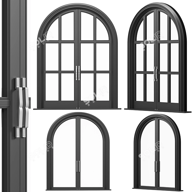 Title: Classic Window Collection for 3dsMax 3D model image 1