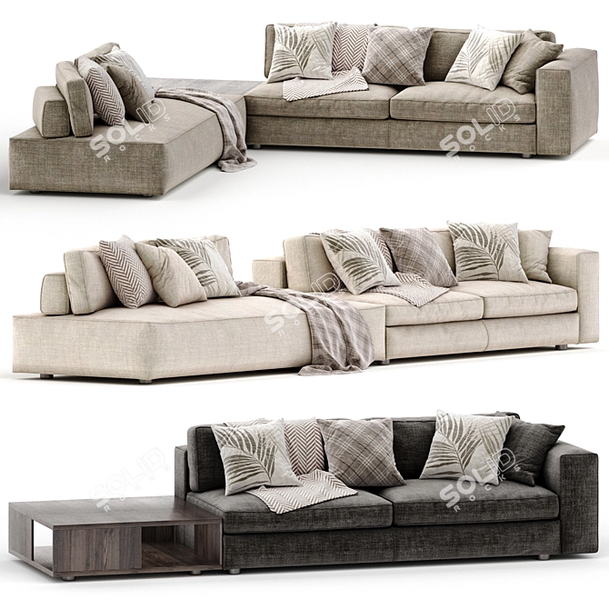 Ditre Italia Urban Modular Sofa 3D model image 1