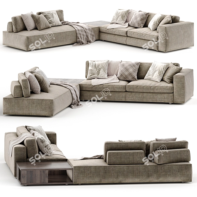 Ditre Italia Urban Modular Sofa 3D model image 3