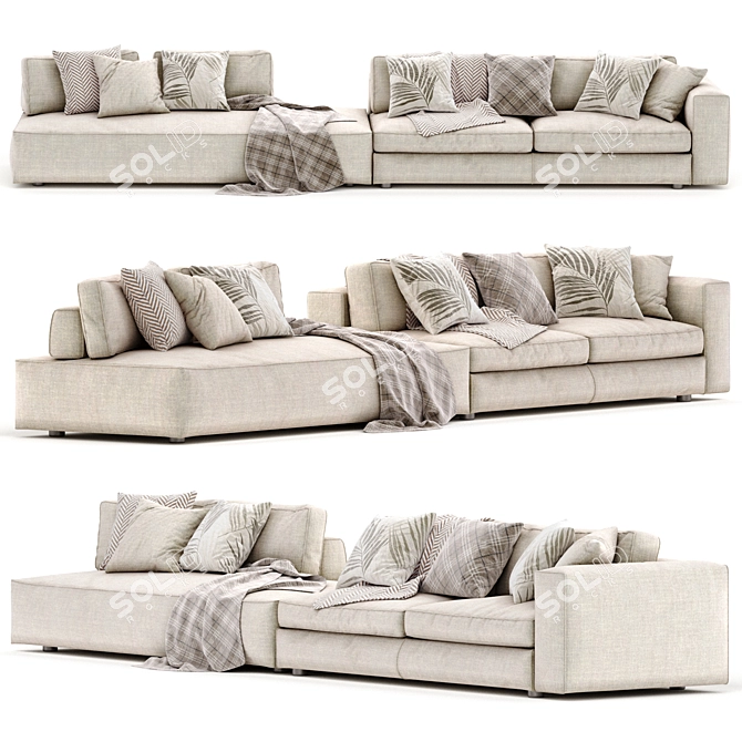 Ditre Italia Urban Modular Sofa 3D model image 4