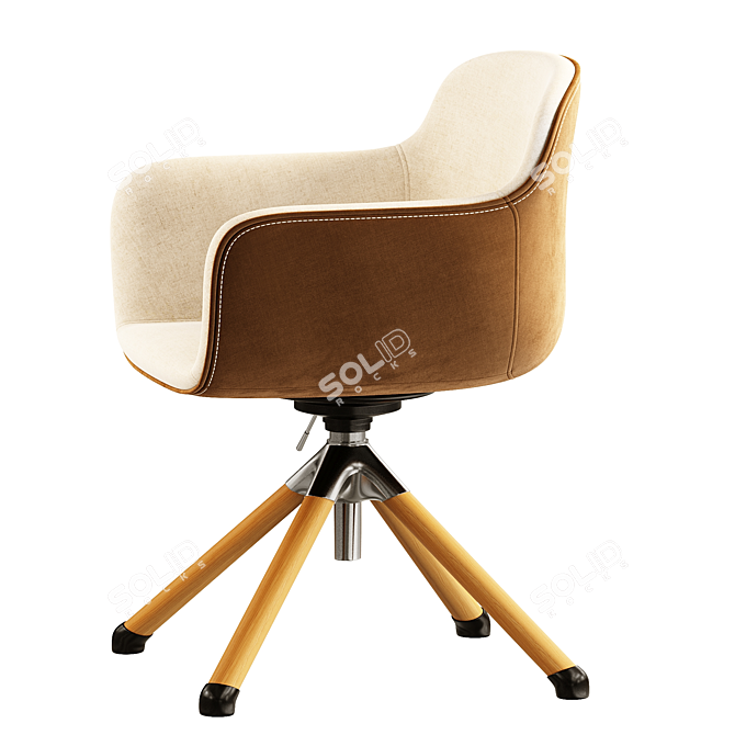 Modern Office Armchair CAP Romatti 3D model image 3