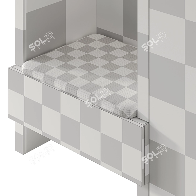 Modular Entryway Furniture Set 3D model image 6