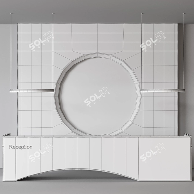 Sleek Modern Office Furniture Set 3D model image 4