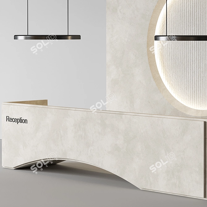 Sleek Modern Office Furniture Set 3D model image 6