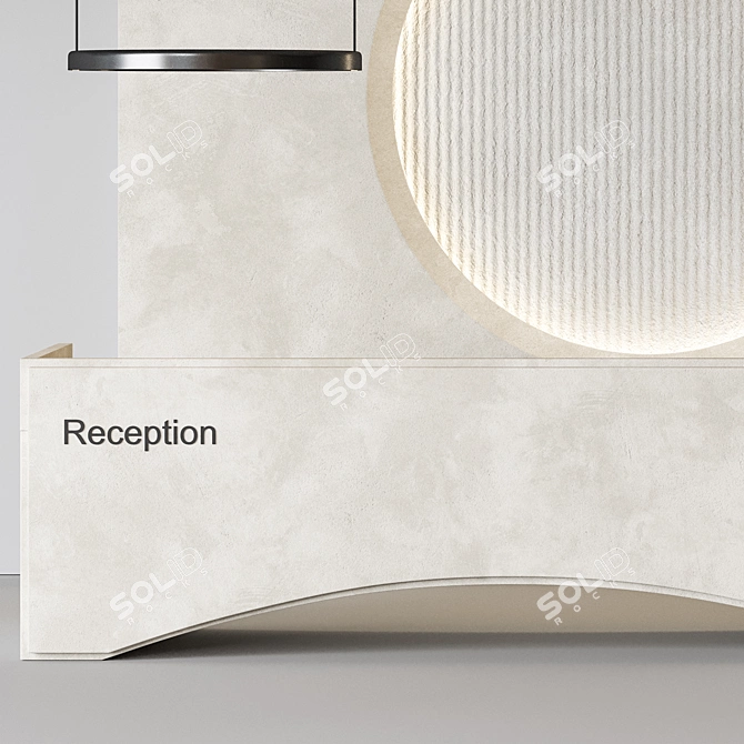 Sleek Modern Office Furniture Set 3D model image 7