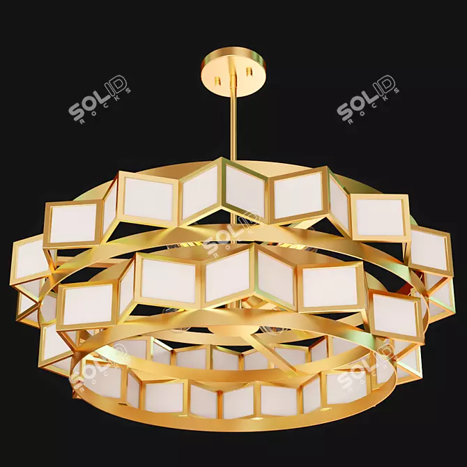 Gideon 6-Light Chandelier, 72cm Diameter 3D model image 2