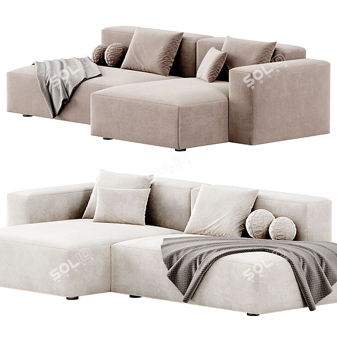 Plush Mags Soft Sofa 3D model image 2