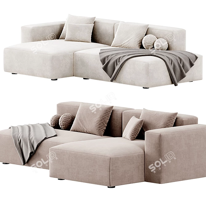 Plush Mags Soft Sofa 3D model image 3