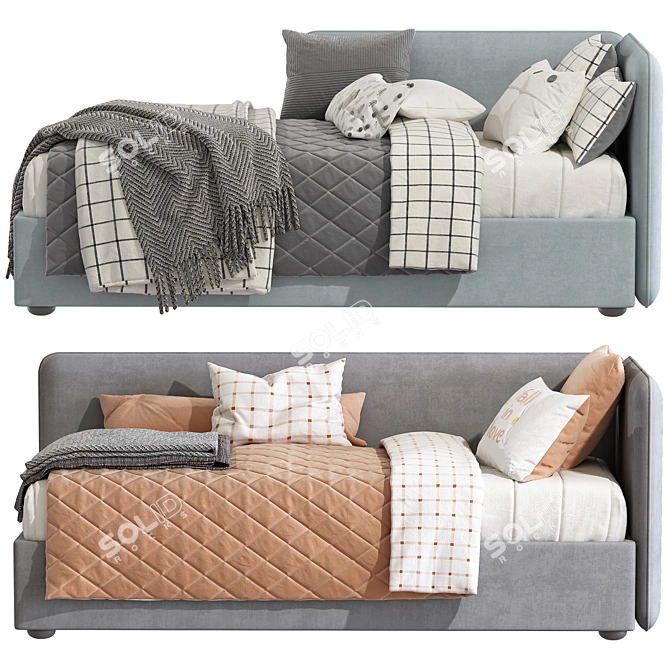 Sofa Bed LEVEL 395 Kit 3D model image 2