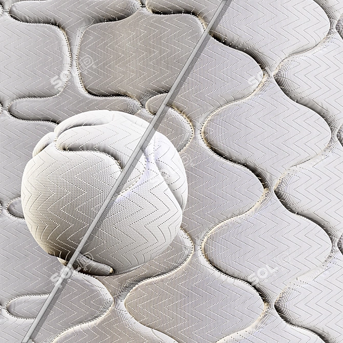 Infinite Fabric Mattress Textures 3D model image 1