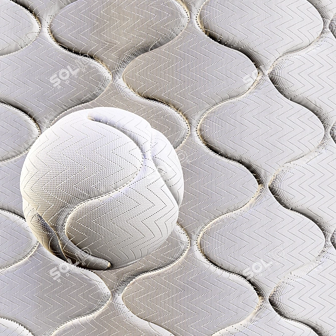 Infinite Fabric Mattress Textures 3D model image 2