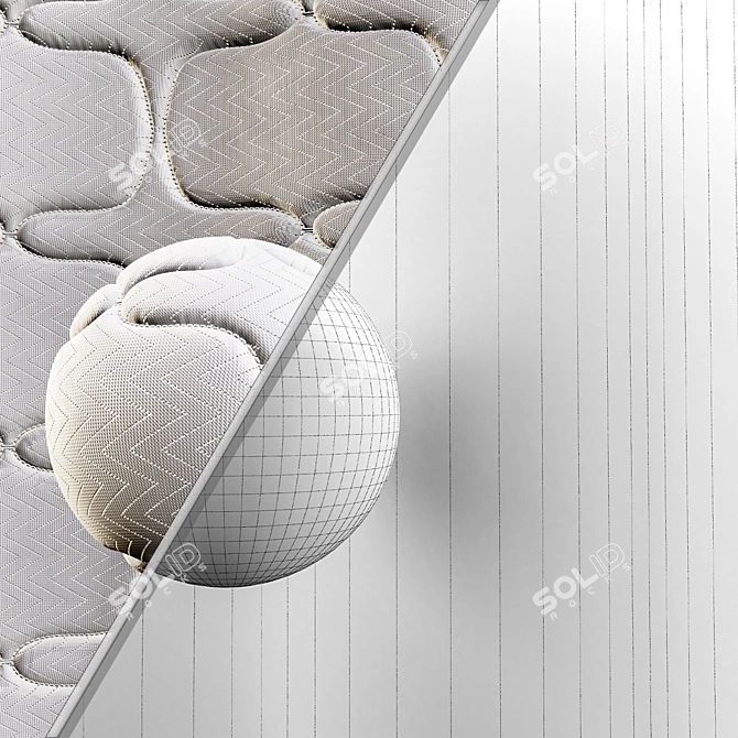 Infinite Fabric Mattress Textures 3D model image 4