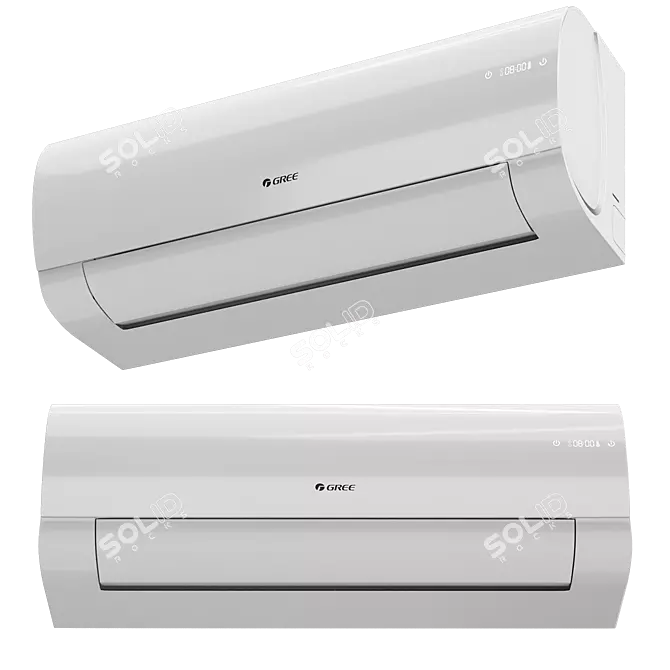 Gree-Muse-GWH18AFC Conditioner Model Kit 3D model image 2