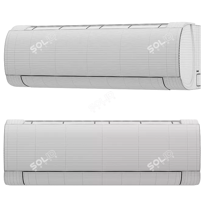 Gree-Muse-GWH18AFC Conditioner Model Kit 3D model image 3