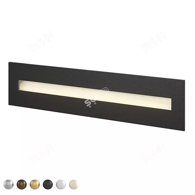 Step Light LED Recessed Fixture 3D model image 1