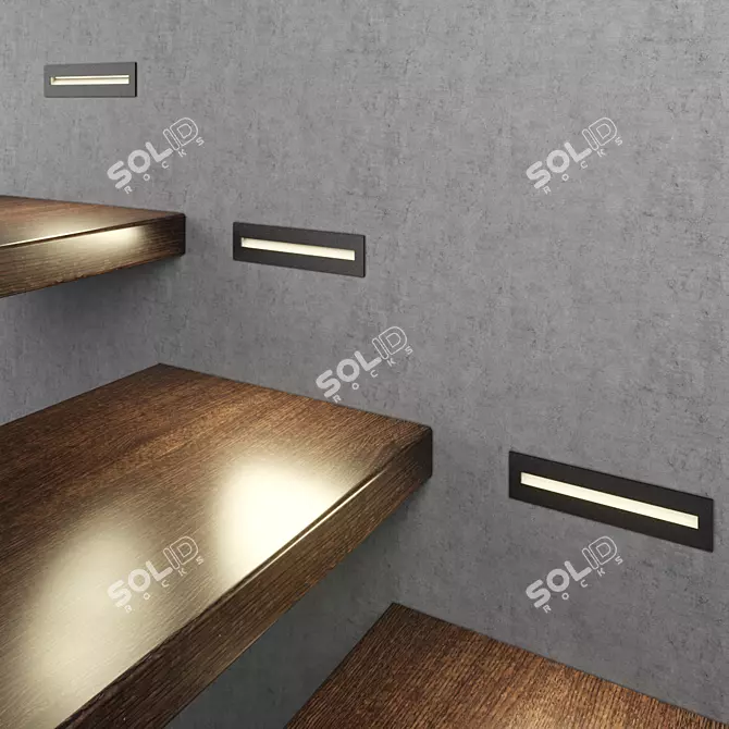 Step Light LED Recessed Fixture 3D model image 4