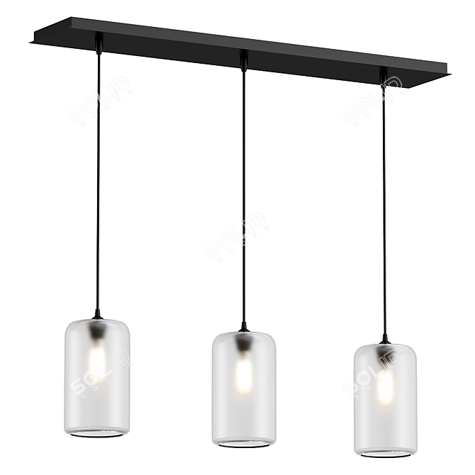 Gale Pendant Light Set 3D model image 1