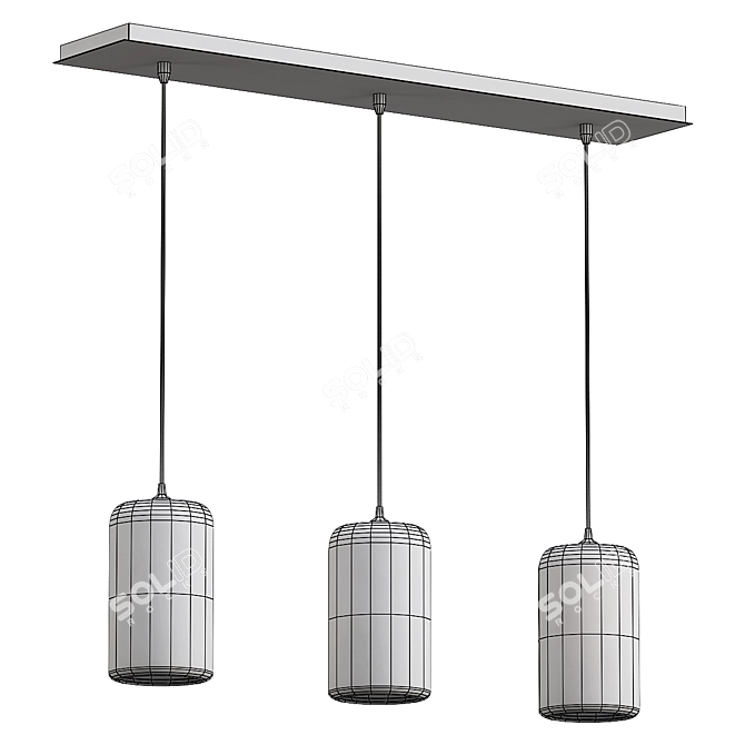 Gale Pendant Light Set 3D model image 3