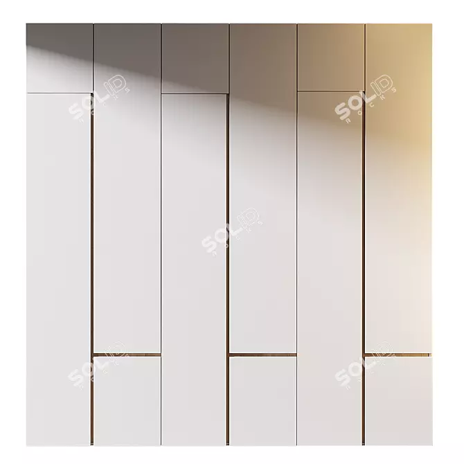 Modern Wardrobe Model 131 3D model image 1
