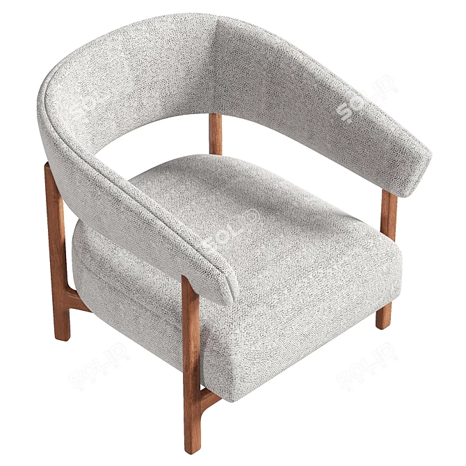  Lennon Chair 3D Model, Real Size, 8K Texture 3D model image 5