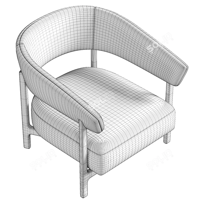  Lennon Chair 3D Model, Real Size, 8K Texture 3D model image 6