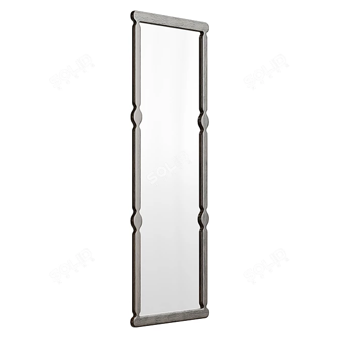 Tilley Large Wood Floor Mirror 3D model image 3