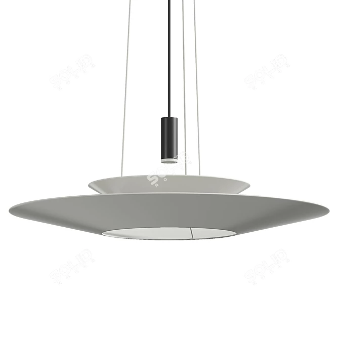 Vibia Flamingo 1540 Dimmable Pendant - Real Size Model 3D model image 5