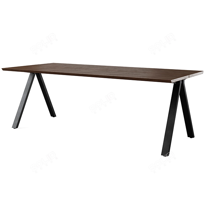 Elegant CARRADALE Dining Table 3D model image 4