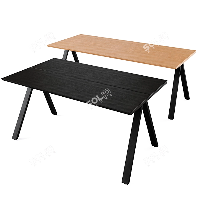 Elegant CARRADALE Dining Table 3D model image 6