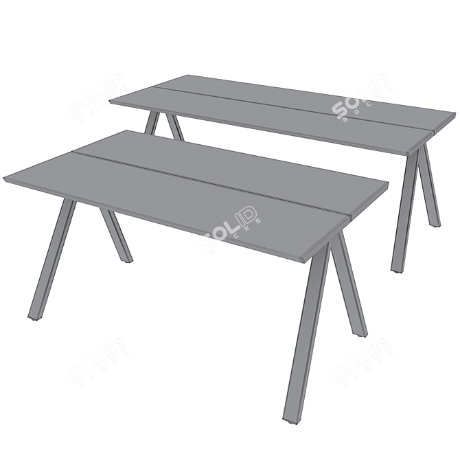 Elegant CARRADALE Dining Table 3D model image 11