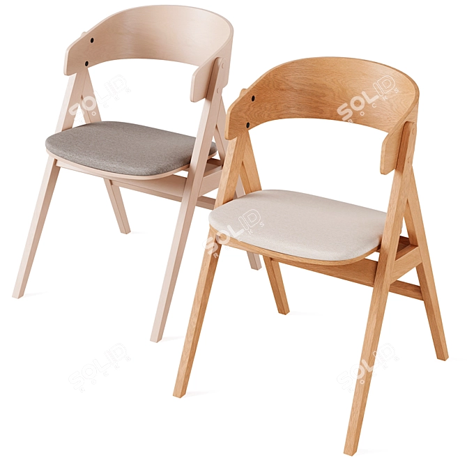 Contemporary WATERTON ARMCHAIR 55x61x80 cm 3D model image 6