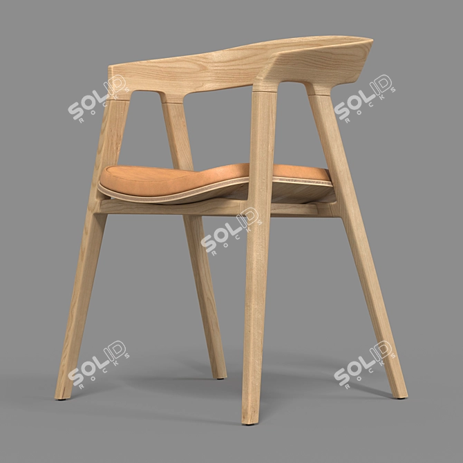 Modern Gaudi Chair with Turbosmoth 3D model image 1