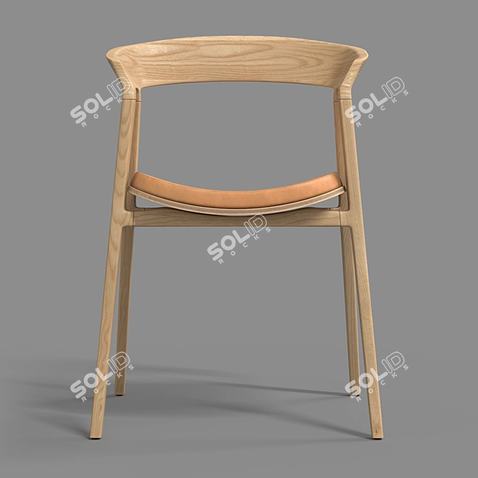 Modern Gaudi Chair with Turbosmoth 3D model image 2