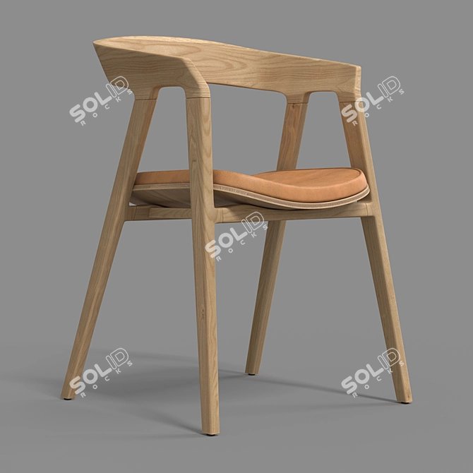 Modern Gaudi Chair with Turbosmoth 3D model image 3