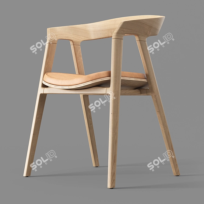 Modern Gaudi Chair with Turbosmoth 3D model image 5