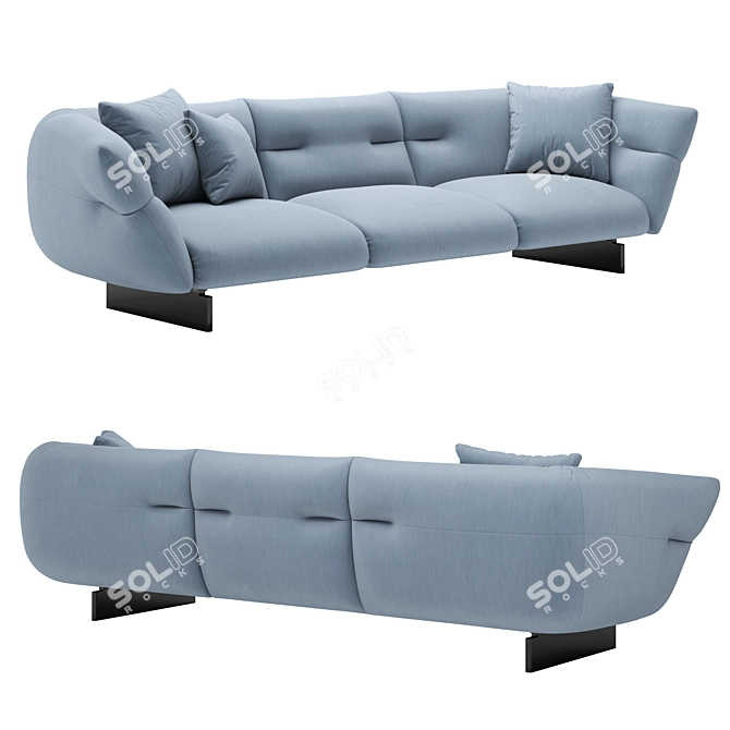 Modern Cloud Comfort Seating Solution 3D model image 2