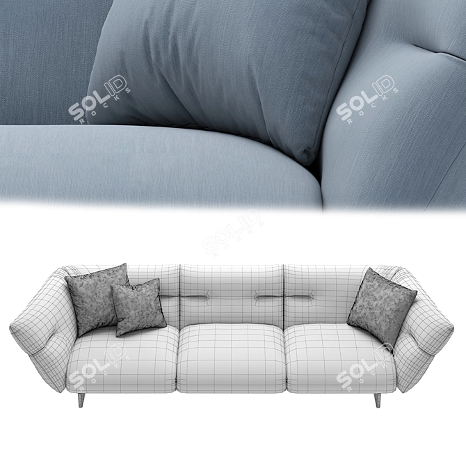 Modern Cloud Comfort Seating Solution 3D model image 3