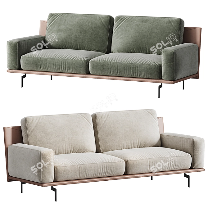 Elegant Etan Sofa by Twils 3D model image 2