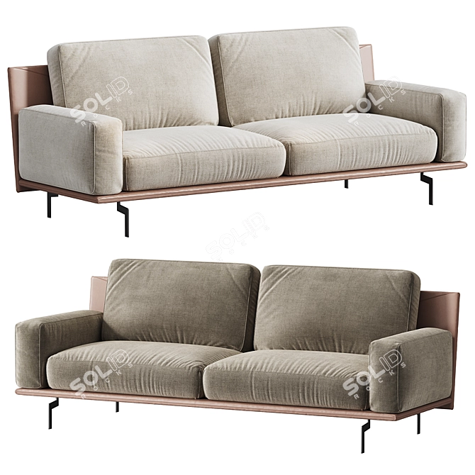 Elegant Etan Sofa by Twils 3D model image 3