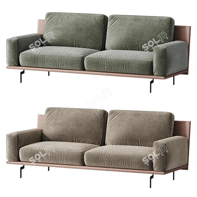 Elegant Etan Sofa by Twils 3D model image 4