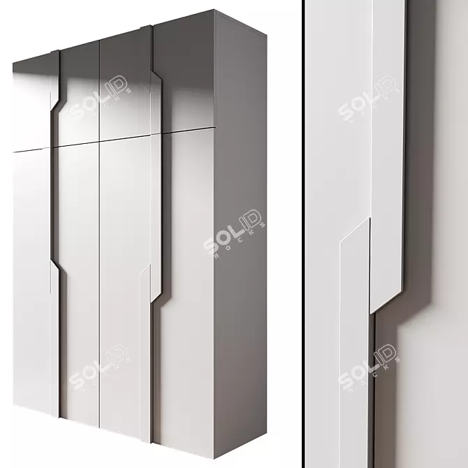 Modern Wardrobe Model for 3D 3D model image 2