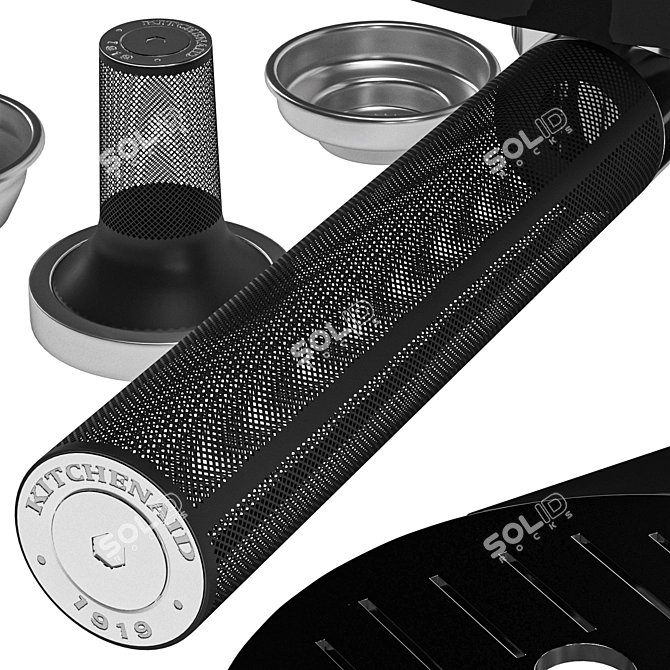 Sleek Espresso Machine Design 3D model image 5